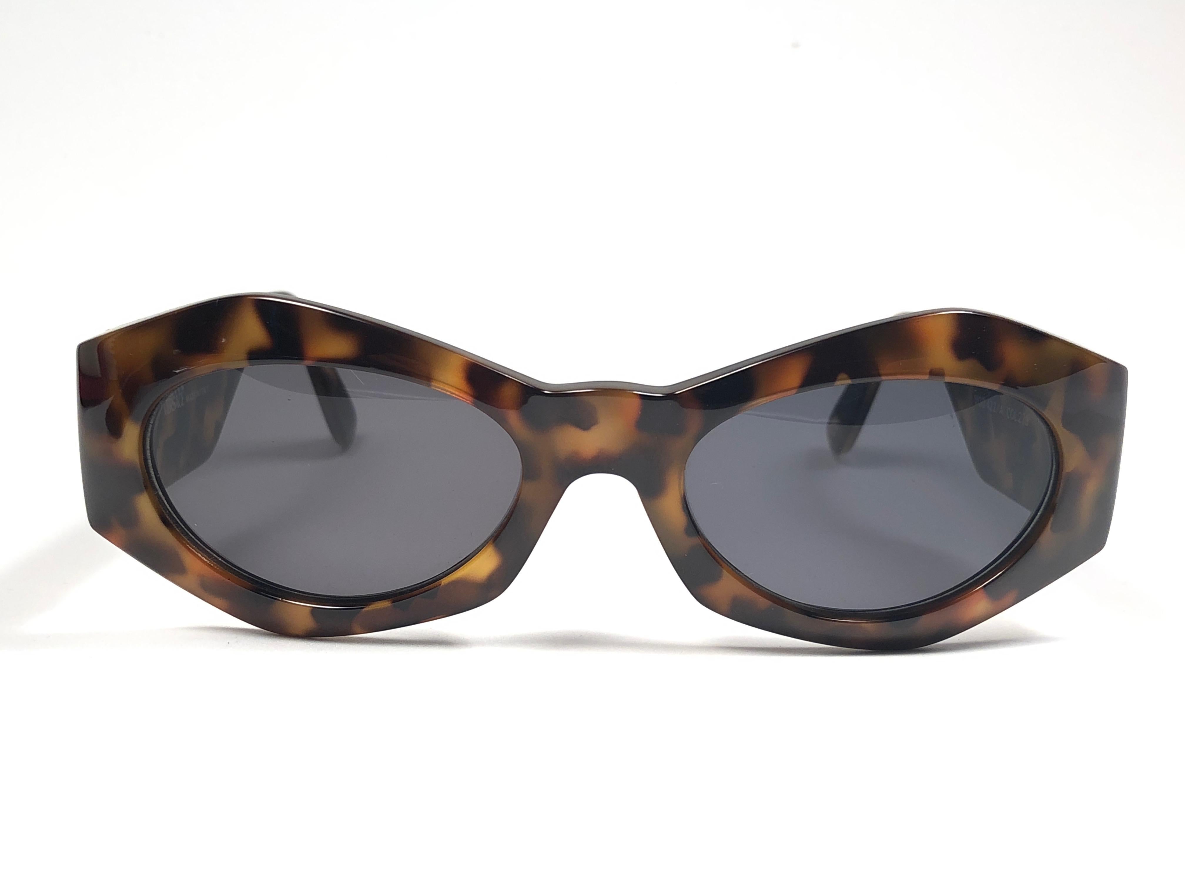 New Vintage Gianni Versace 422 Tortoise Sunglasses 1990's Made in Italy 1