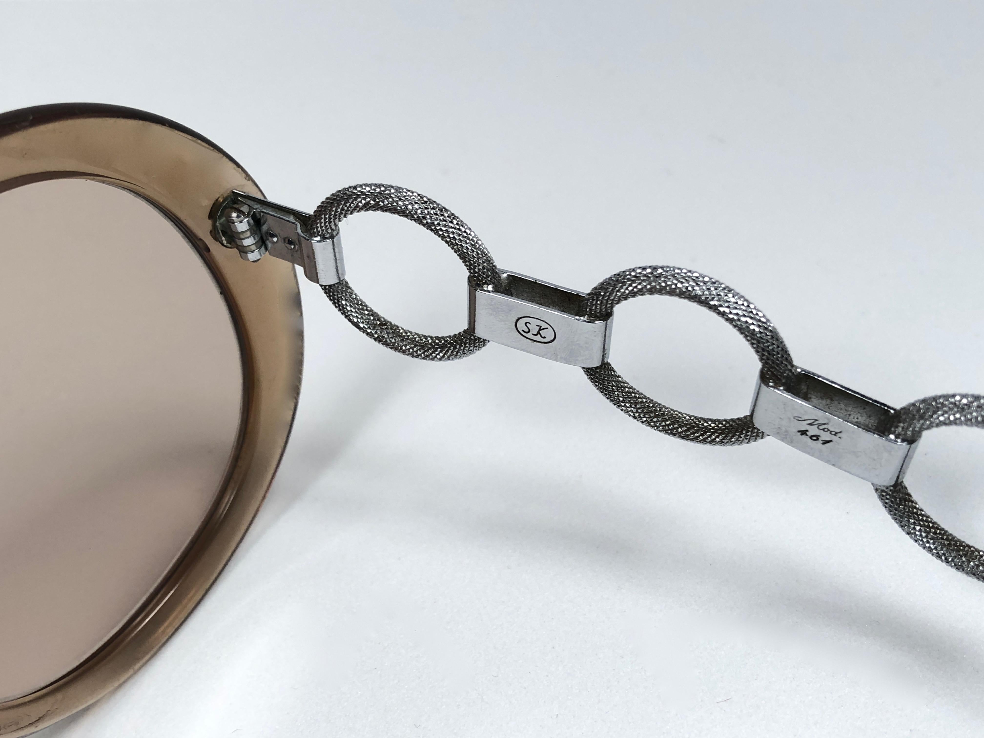 Serge Kirchhofer Vintage Rings Mod 461 Oversized Sunglasses Austria In New Condition For Sale In Baleares, Baleares
