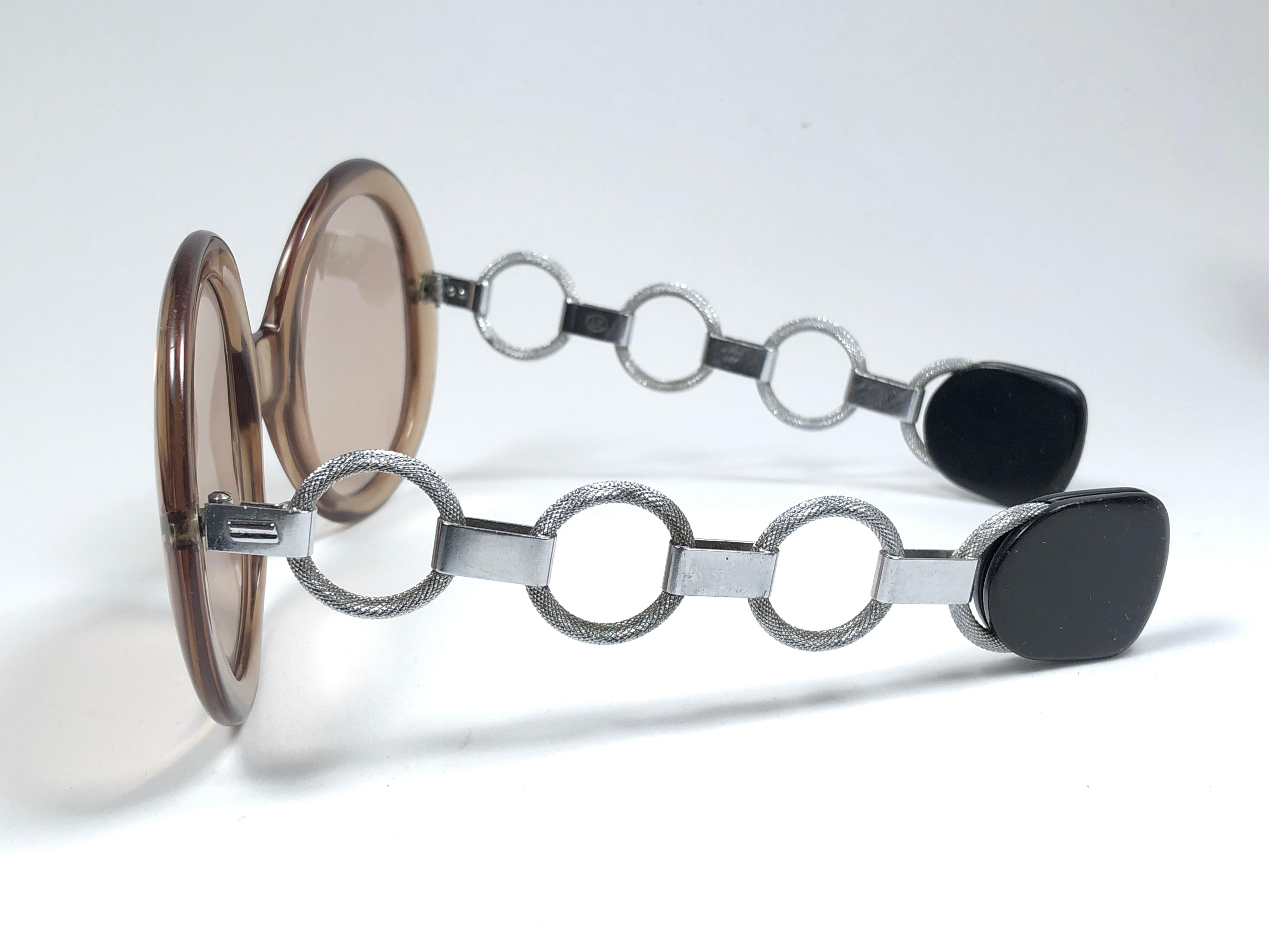 Women's or Men's Serge Kirchhofer Vintage Rings Mod 461 Oversized Sunglasses Austria For Sale