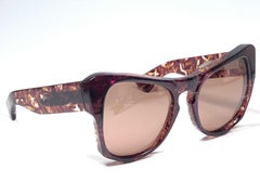 New Vintage Yves Saint Laurent YSL " Vanessa " Tortoise Translucent Sunglasses