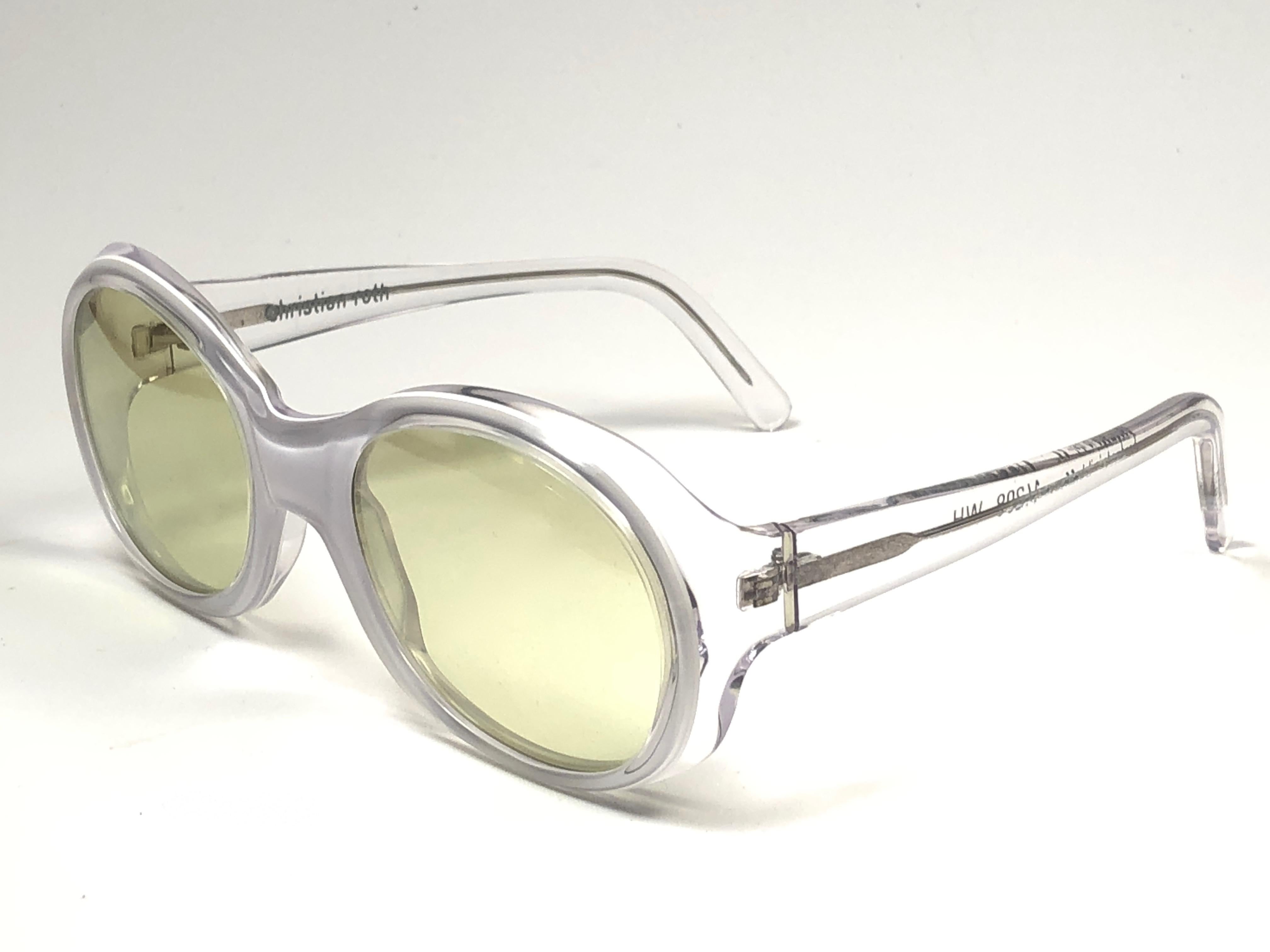 christian roth white sunglasses