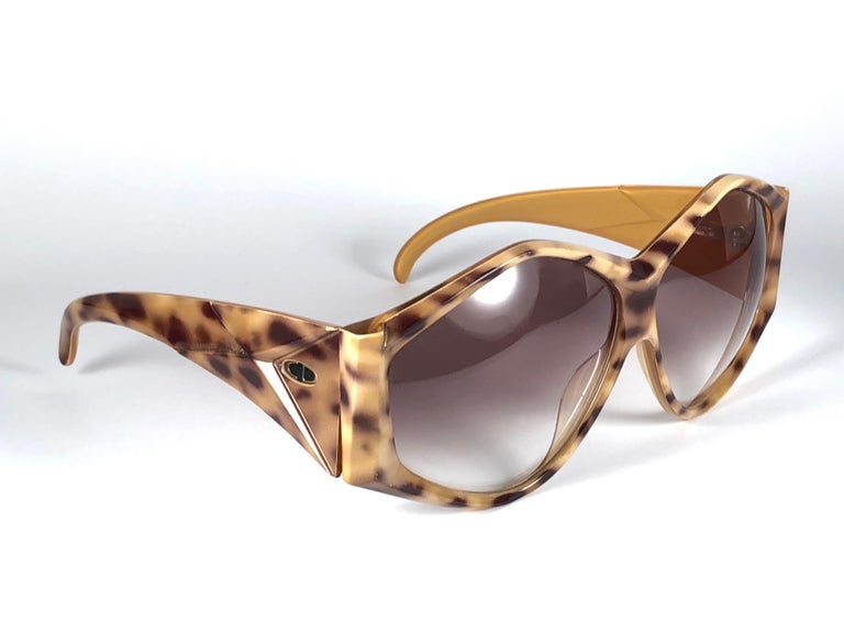 New Vintage Christian Dior 2230 10 Leopard Origami Optyl Sunglasses ...