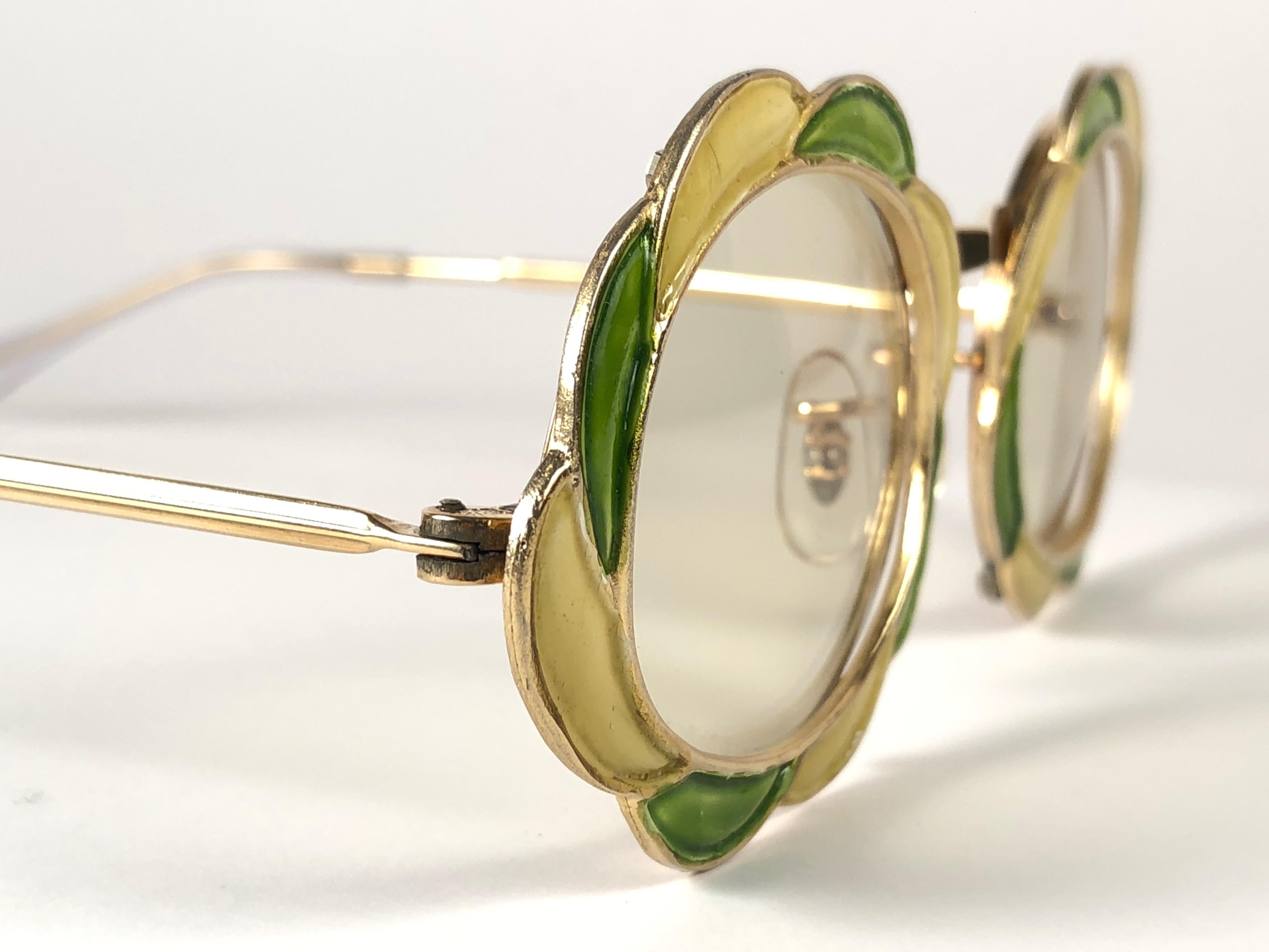 Ultra Rare 1960 Christian Dior Enamelled Collector Item Sunglasses In Excellent Condition In Baleares, Baleares
