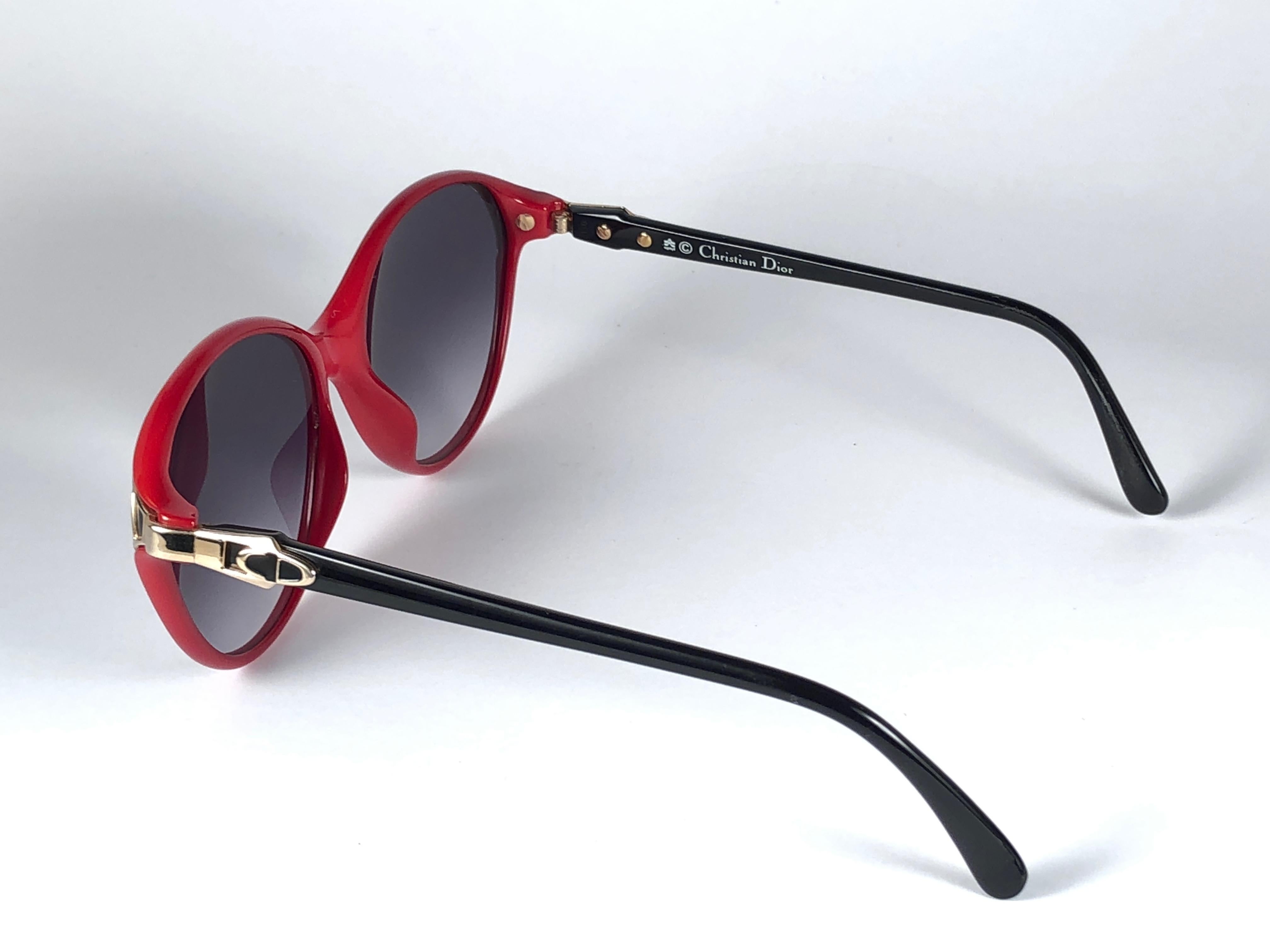 Women's or Men's  New Vintage Christian Dior 2306 Candy Red Optyl 1980 Sunglasses