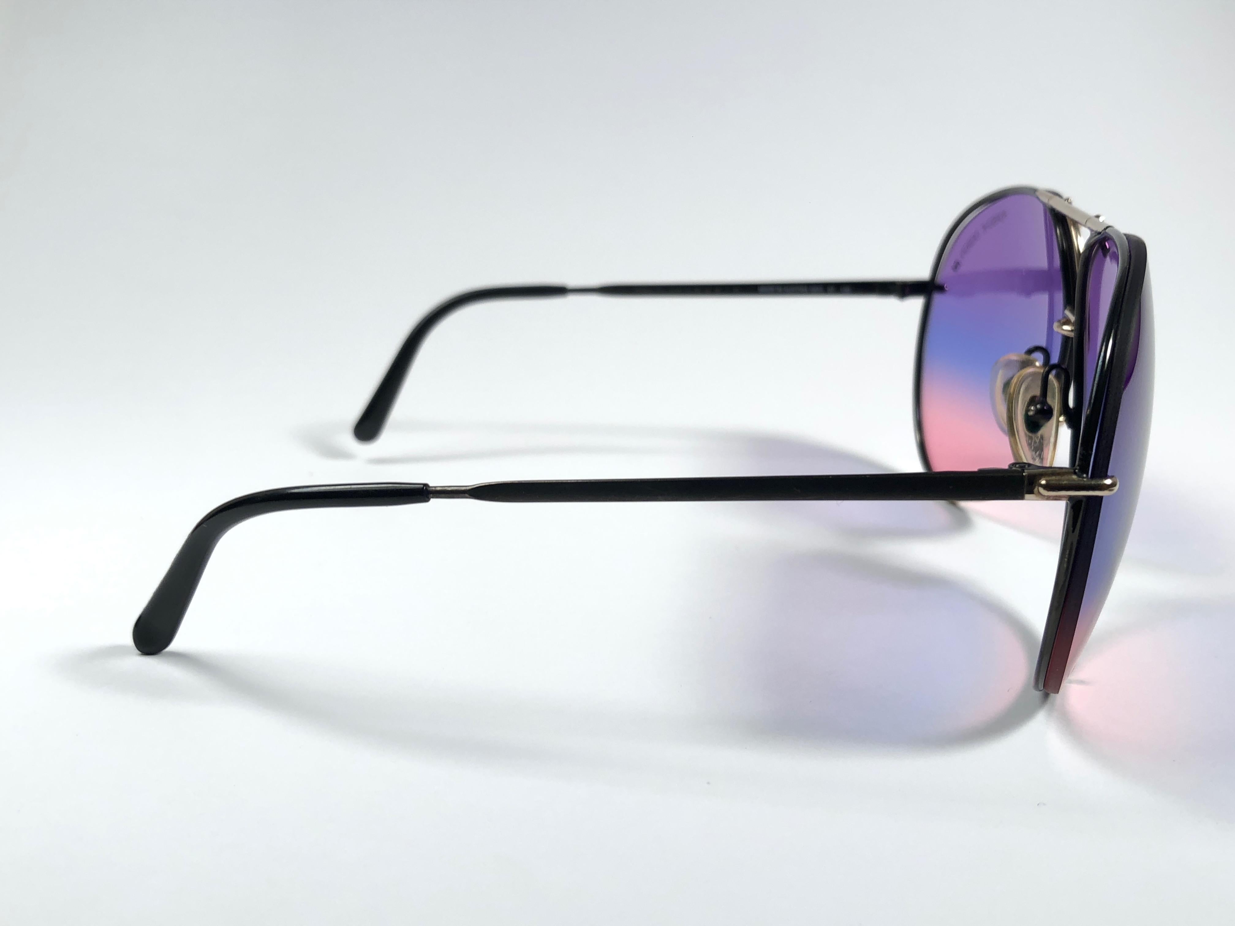 Women's or Men's New Vintage Porsche Design By Carrera 5623 Black Rainbow Sunglasses Austria