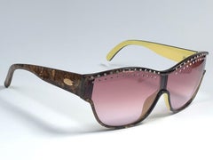 New Vintage Christian Dior 2438 Rhinestones Accents 1980's Sunglasses