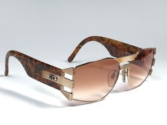 New Vintage Christian Dior 2562 Gold & Tortoise 1980's Sunglasses