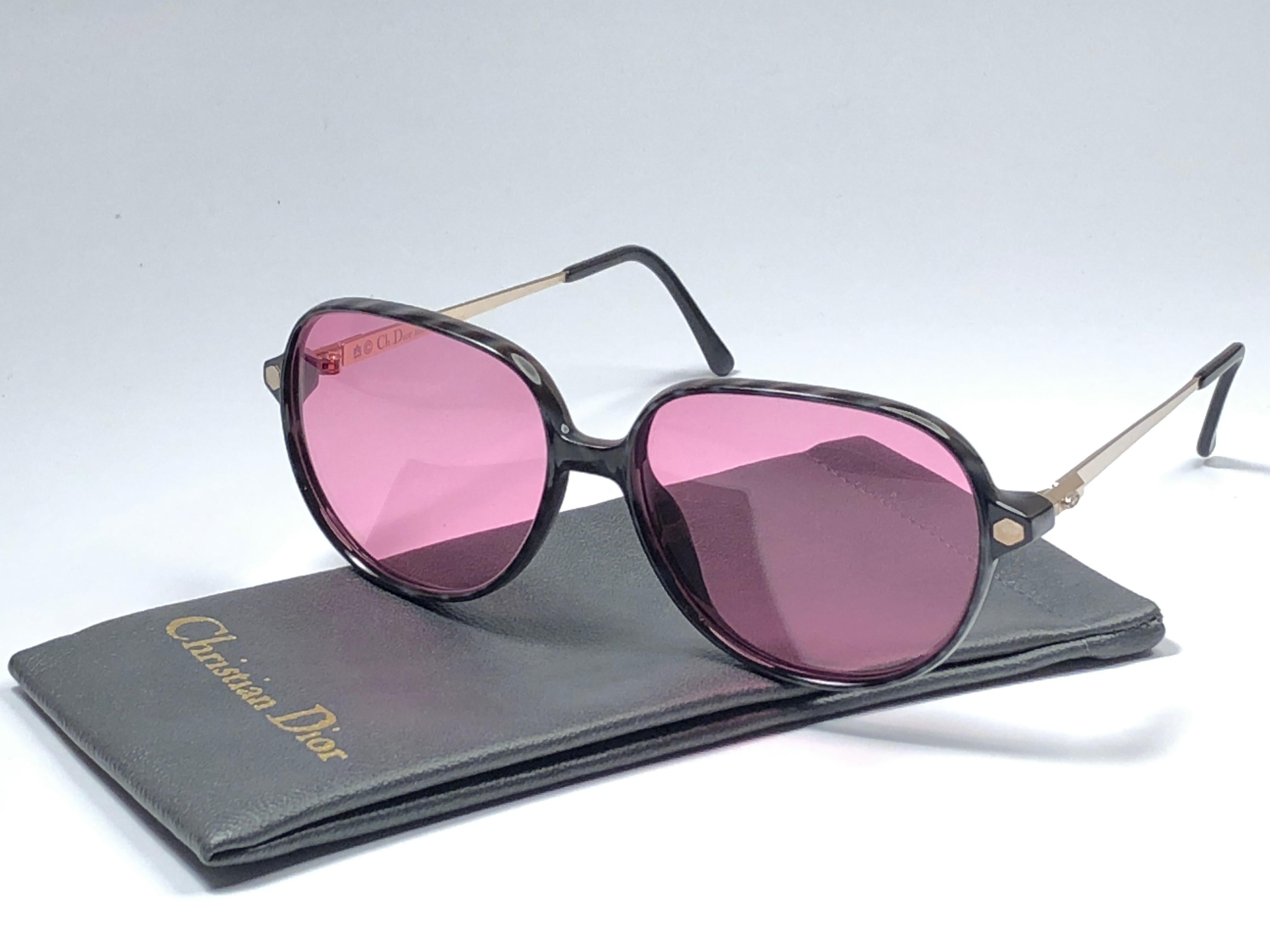 New Vintage Christian Dior Monsieur 2368 Oversized Sunglasses 1970's Austria In New Condition In Baleares, Baleares