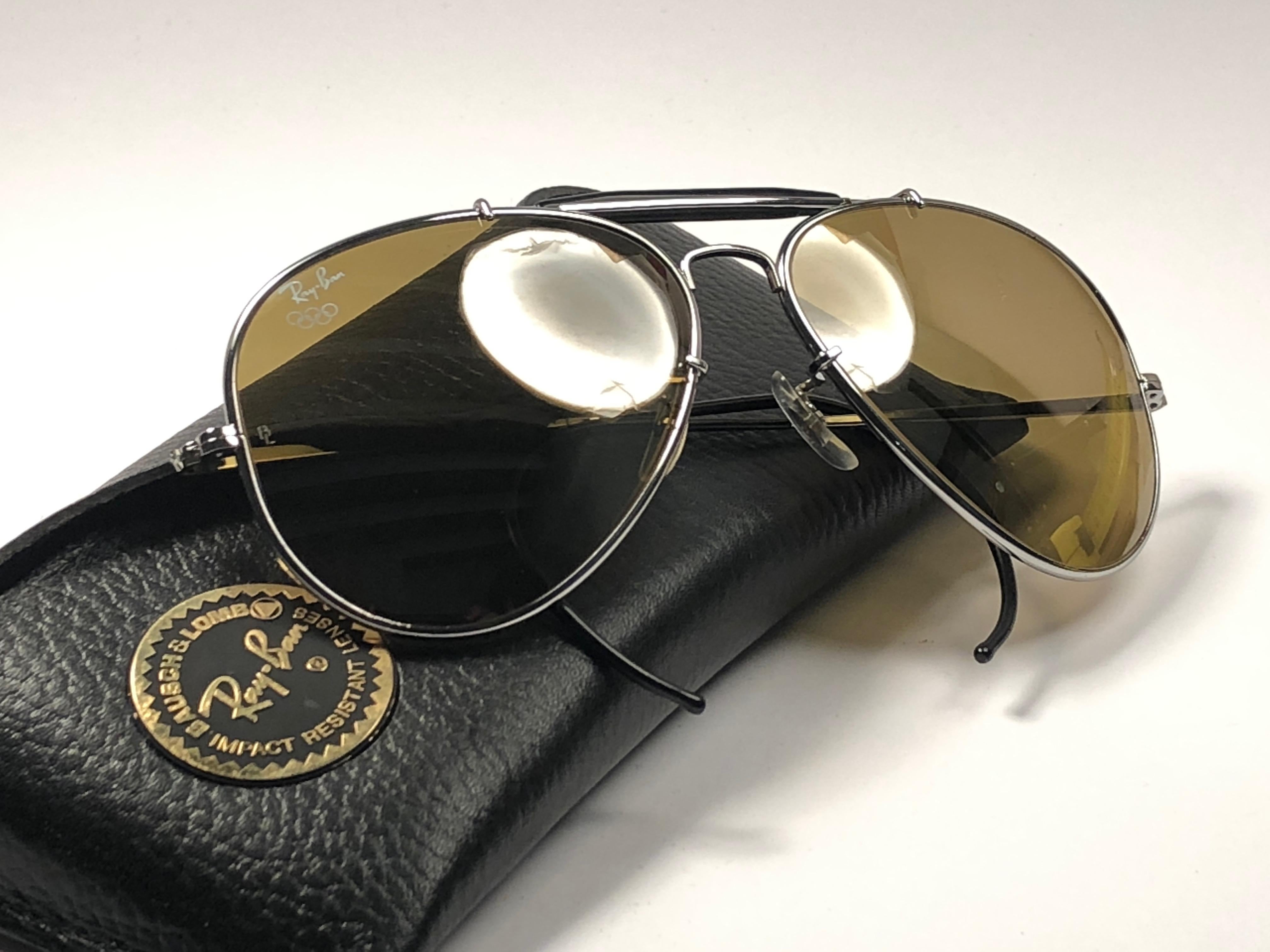 New Ray Ban Olympic Series 1992  RB50 62Mm Outdoorsman Collector Item Sunglasses In New Condition In Baleares, Baleares