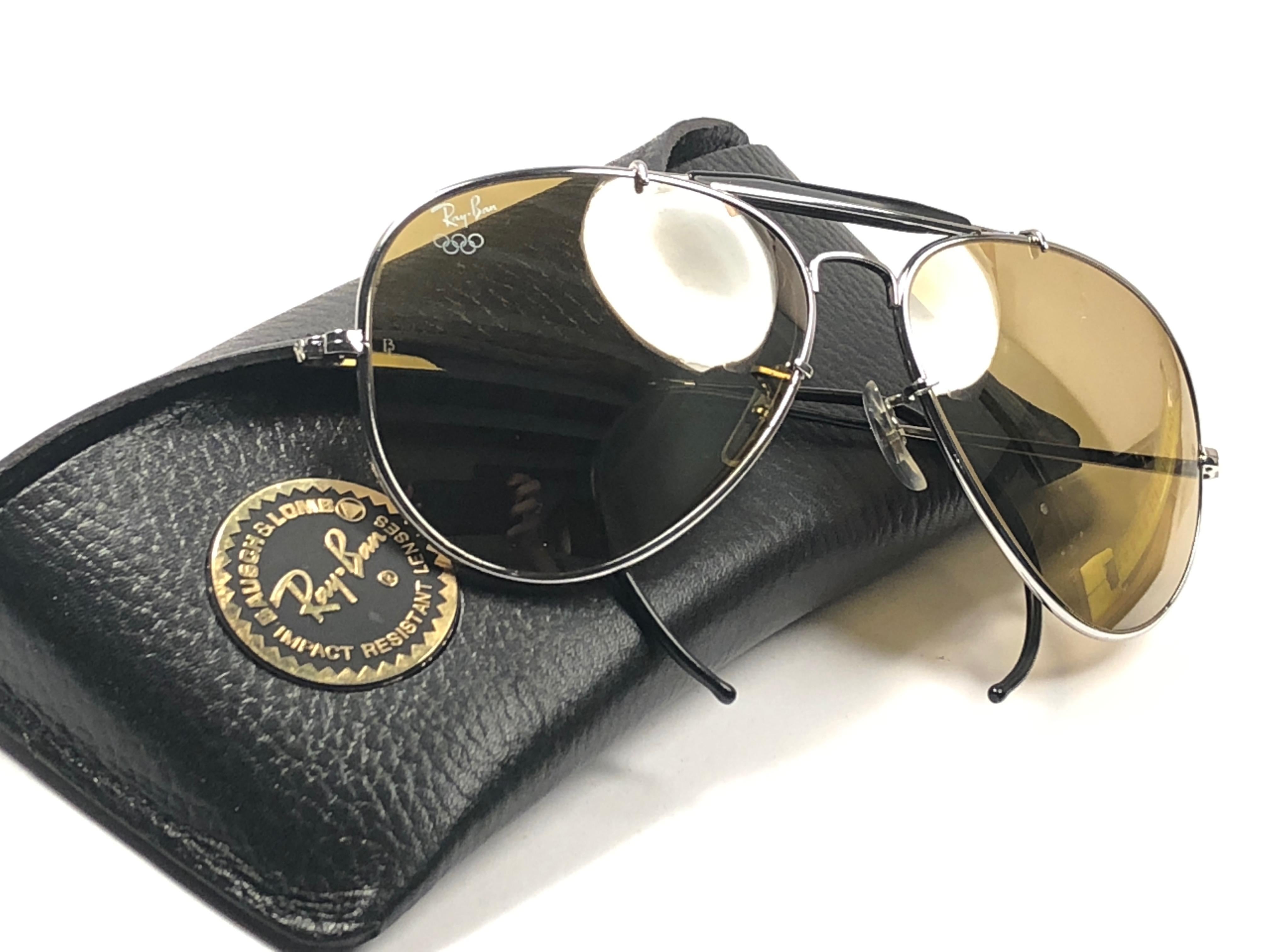 Women's or Men's New Ray Ban Olympic Series 1992  RB50 62Mm Outdoorsman Collector Item Sunglasses