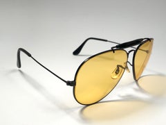 Ray Ban Vintage Black Outdoorsman Ambermatic 62Mm B / L Sunglasses, 1970s