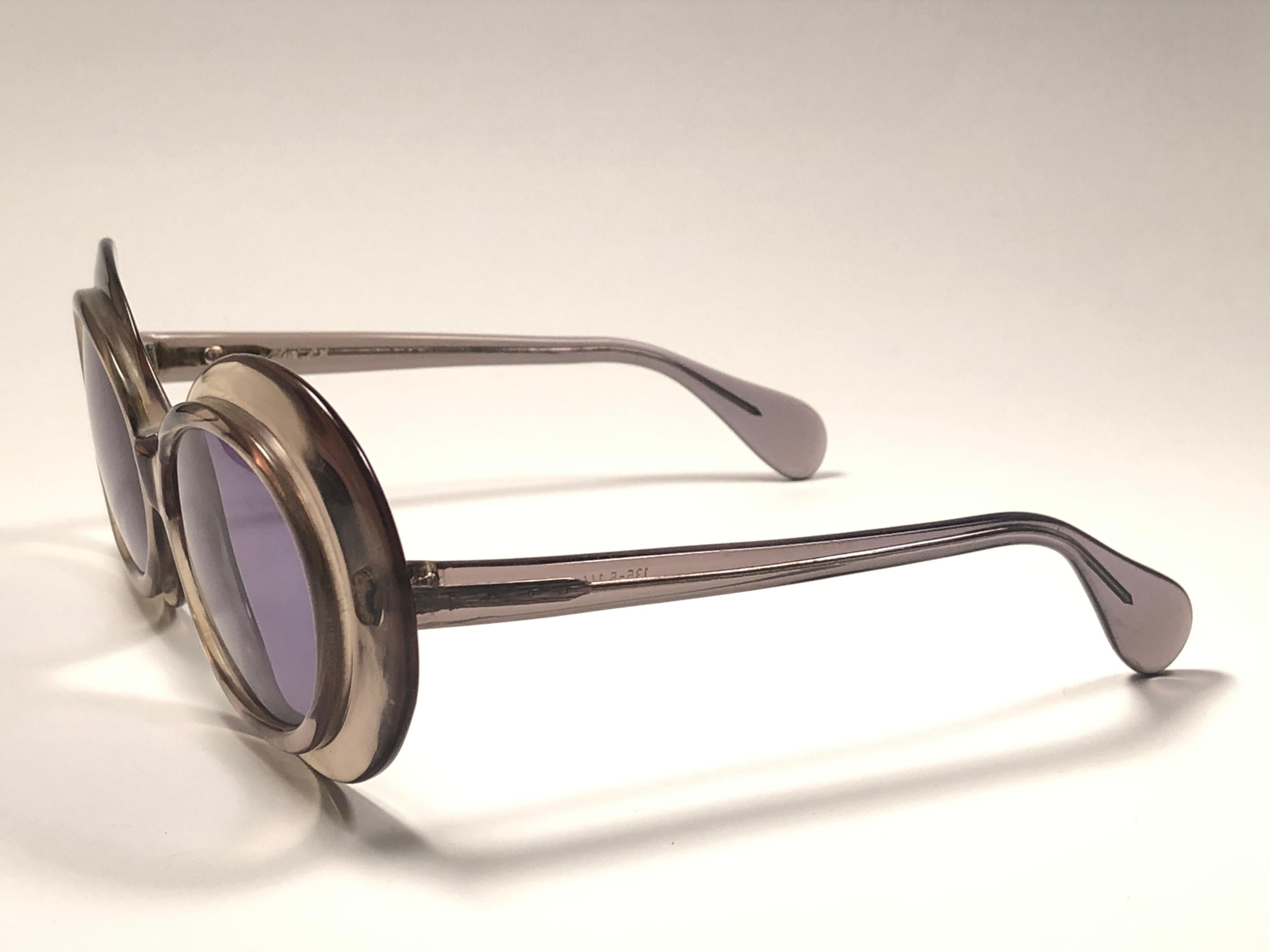 Vintage Serge Kirchhofer Mod 86 Oversized Sunglasses Austria 1970 In Good Condition For Sale In Baleares, Baleares