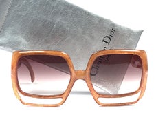 New Vintage Christian Dior 2029 30 Medium Amber Jasped Optyl Sunglasses