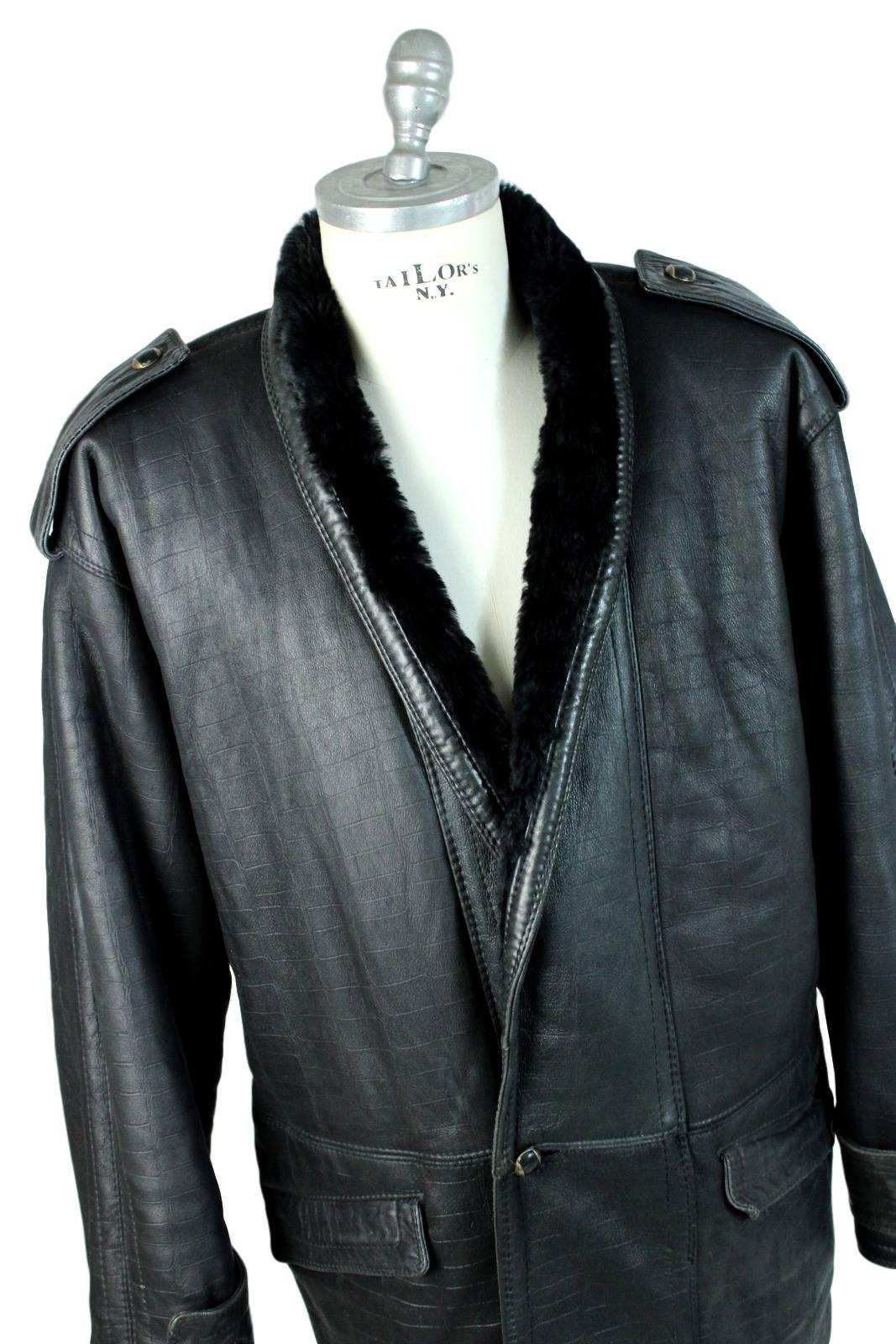 80s leather jacket mens