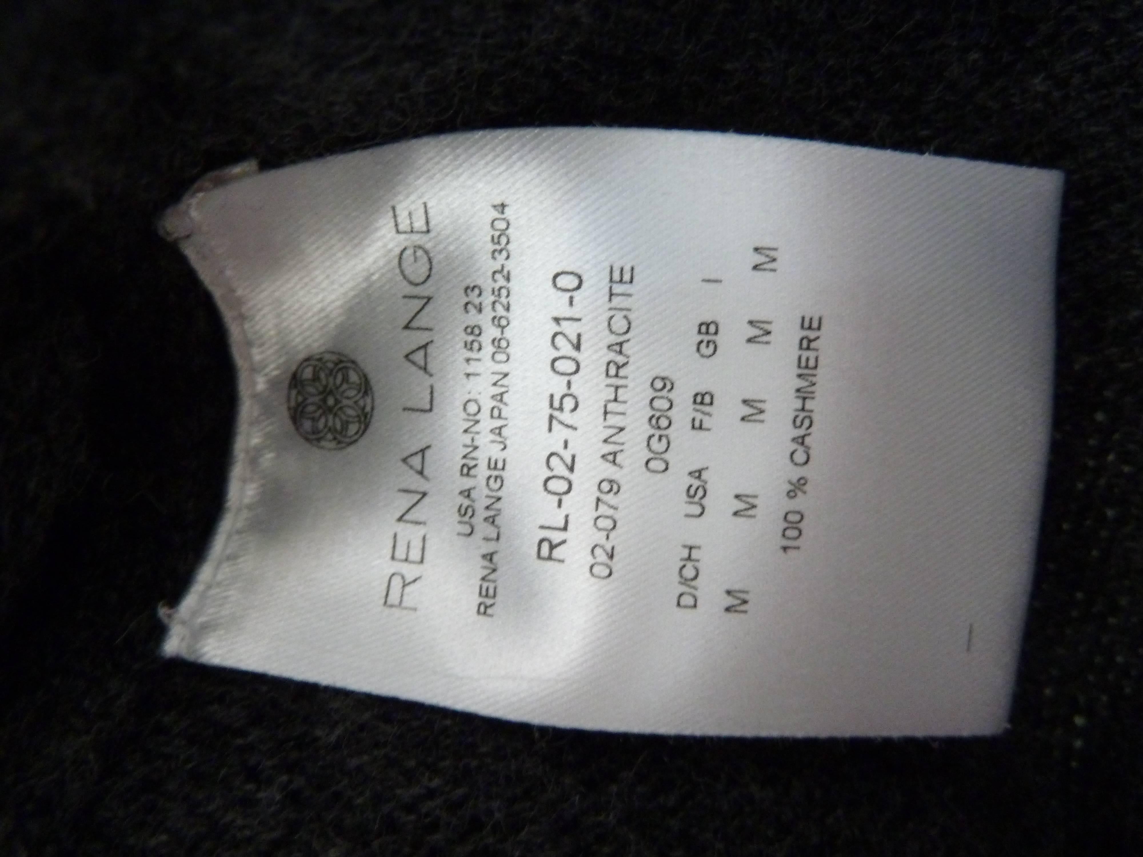 Rena Lange 1980s jacket cashmere women's gray sequins size M boucle blazer For Sale 1