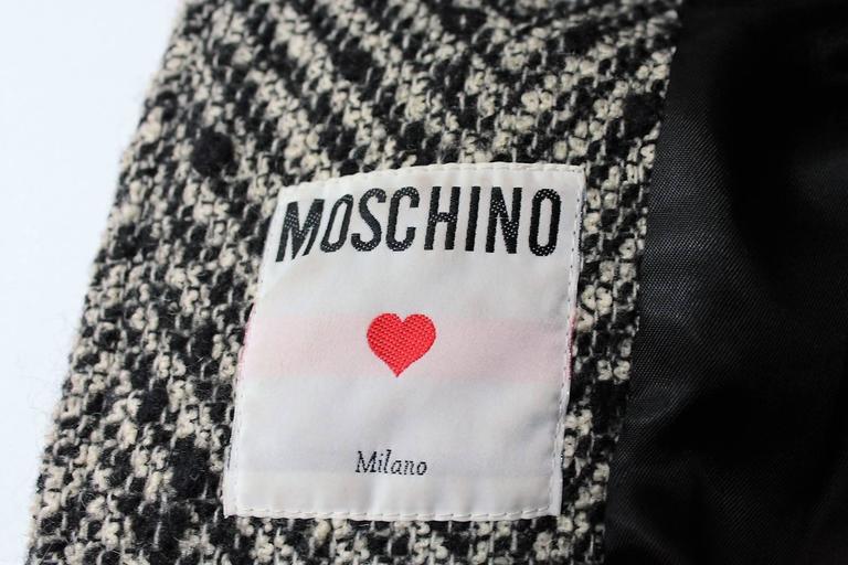 MOSCHINO pure wool crochet and hand felted flower 1990s maxi cardi coat