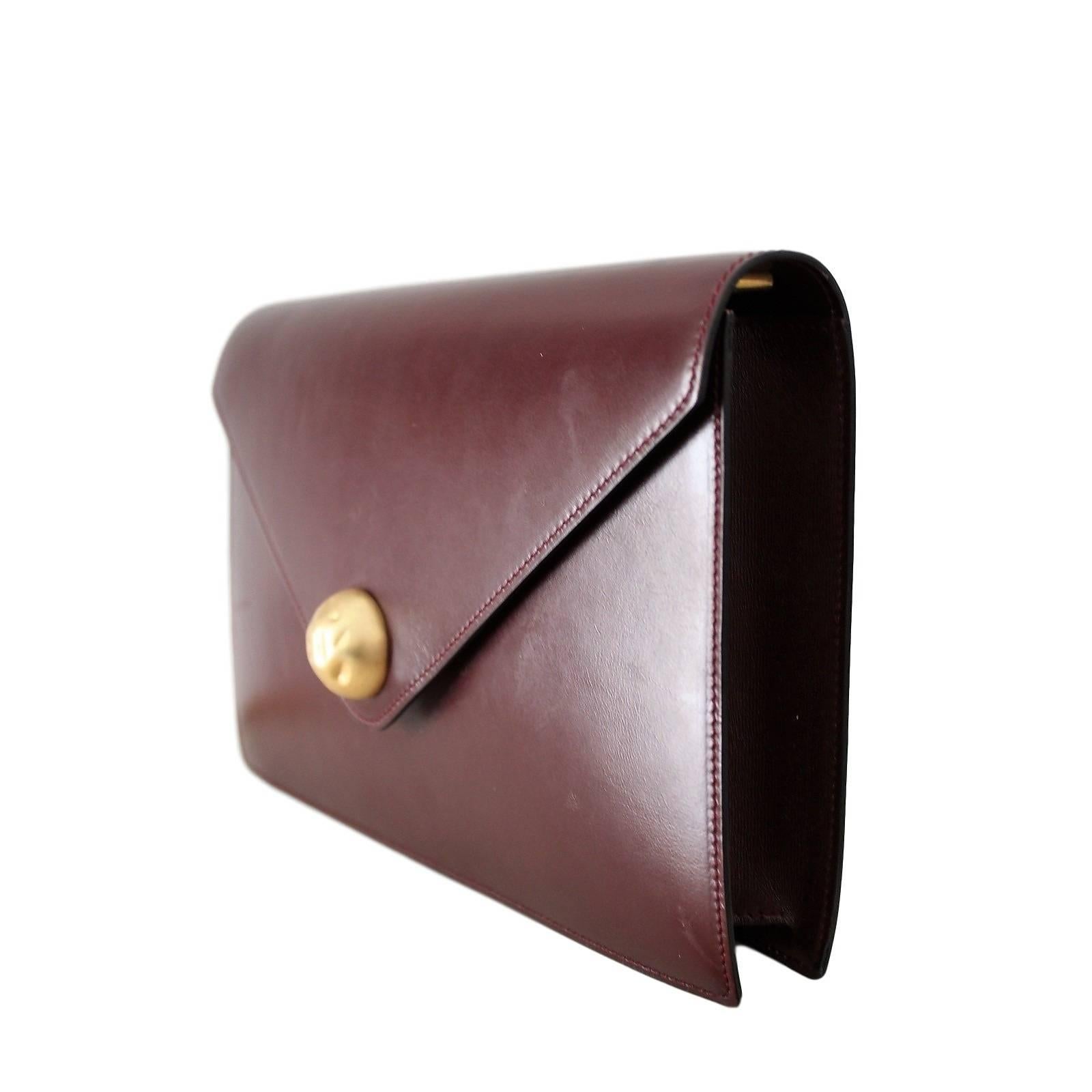 Fendi Brown Leather Shoulder Bag 1970s vintage In Excellent Condition In Brindisi, IT