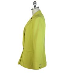 1980s Claude Montana yellow cotton blazer jacket