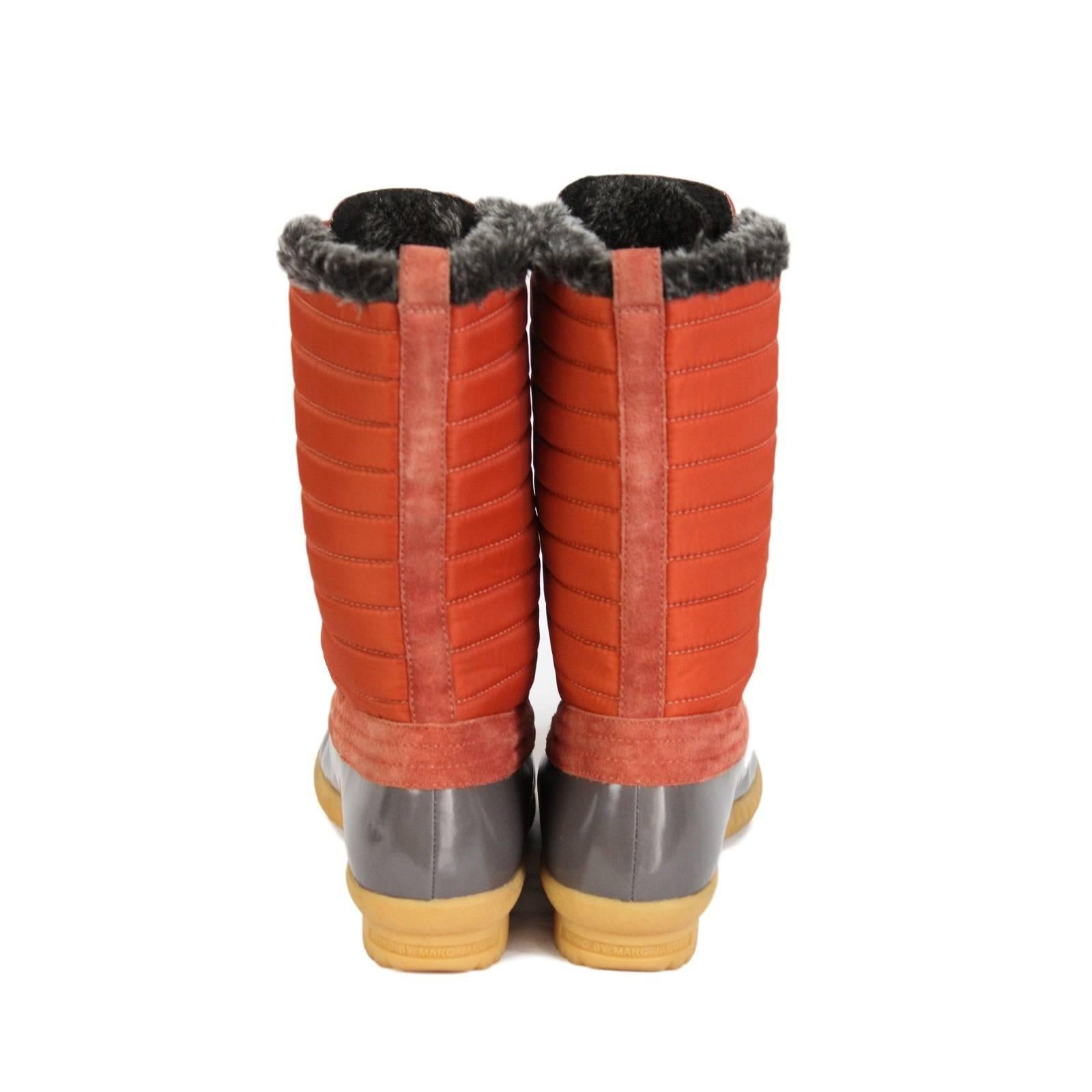 Women's 2000s Marc Jacobs Orange Duck Boots Shoes