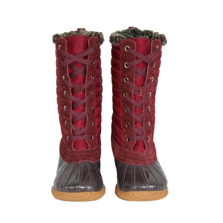 2000s Marc Jacobs Red Duck Boots Shoes For Sale at 1stDibs
