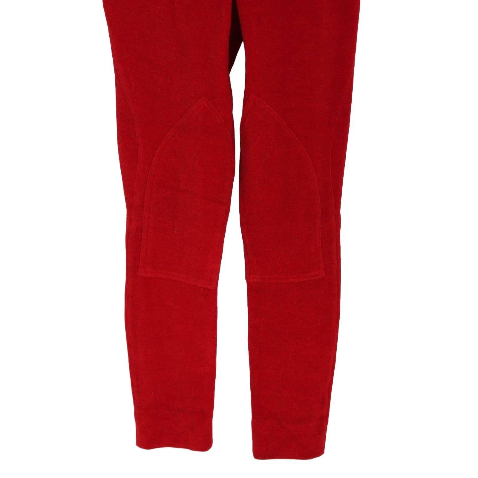 Vivienne Westwood red horse model trousers in cupro.
Size 42 (IT)

Measures:
Waist: 32 cm
Length: 100 cm
Hem: 13 cm

Composition: cupro
Color: red
Condition: excellent vintage conditions