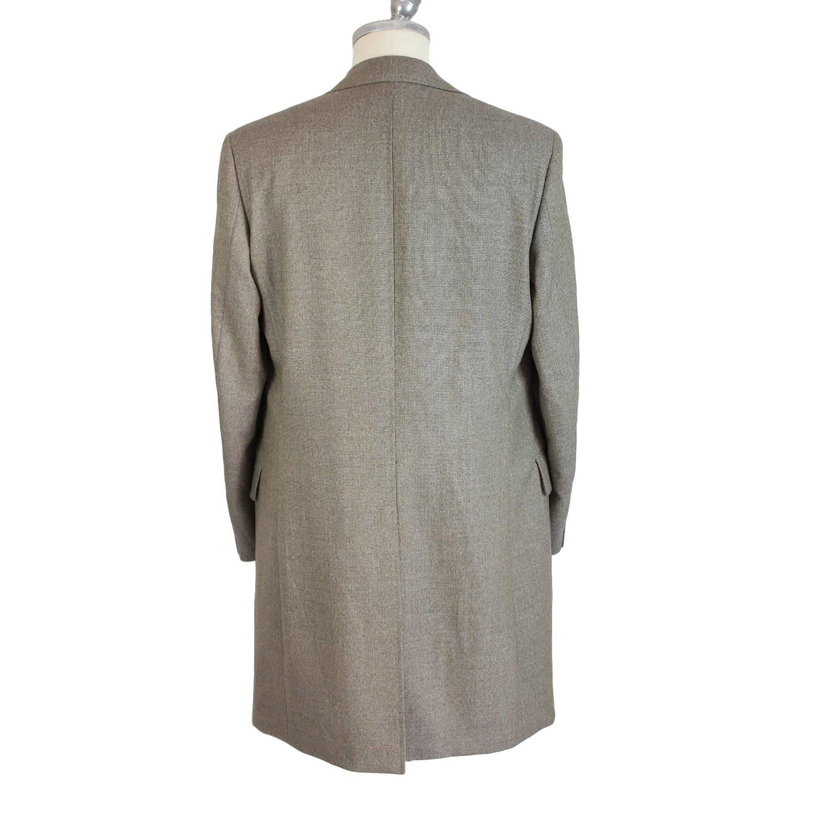 Beige Loro Piana Zelander Ader beige merino wool coat size 48 men’ s vintage 1990s