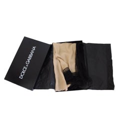 2000s Dolce e Gabbana powder black lace silk foulard scarf scarves women's