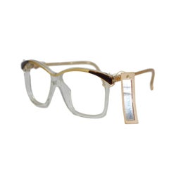 Nina Ricci Vintage sunglasses mod. 158 bone gold and gray shell eyeglasses women