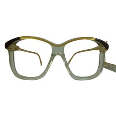 Nina Ricci vintage sunglasses mod. 158 bone gold and gray shell eyeglasses women