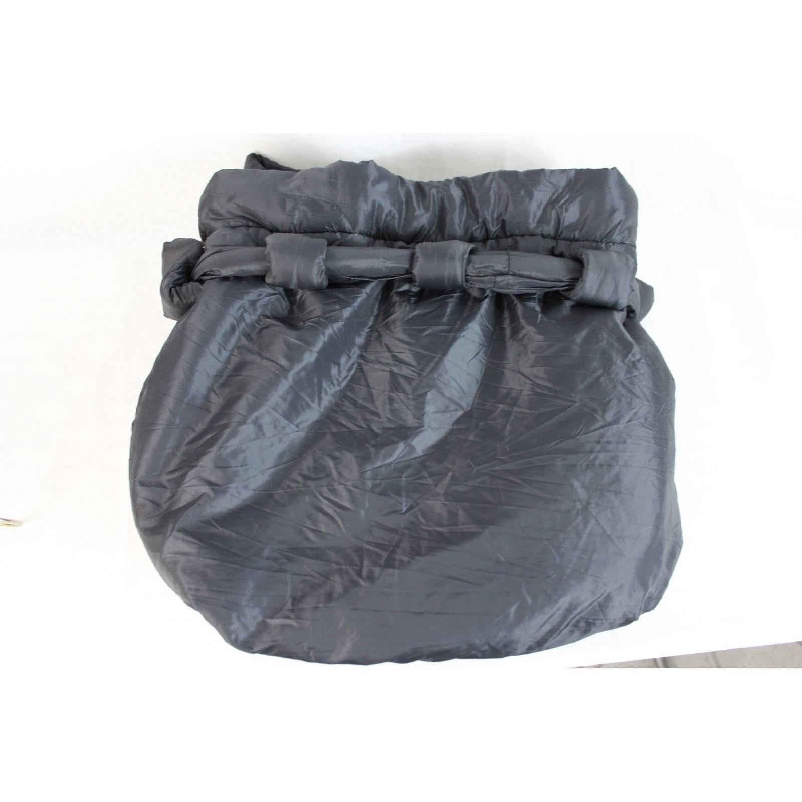 Women's Ermanno Scervino gray shopping bag handbag polyester women’s 2000s For Sale