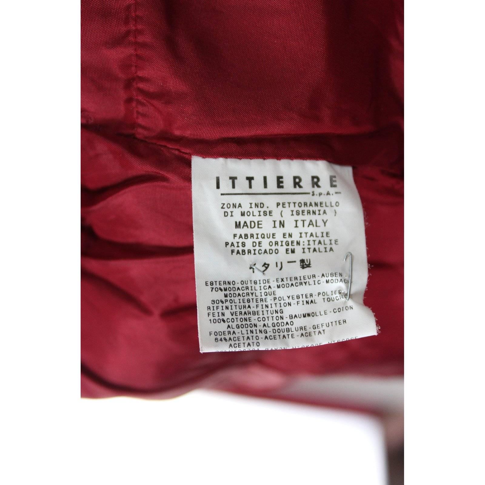 Dolce e Gabbana wool cotton red fur jeans jacket bolero women’s 1980s size 44 it 2