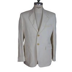 Paul Smith white linen suit dress jacket pants men’s size 50 it 2000s