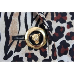 Escada Margaretha Ley animalier beige brown coat 1980s size 44 it women’s