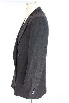 Giorgio Armani wool gray jacket blazer double breasted men’s size 46 1990s