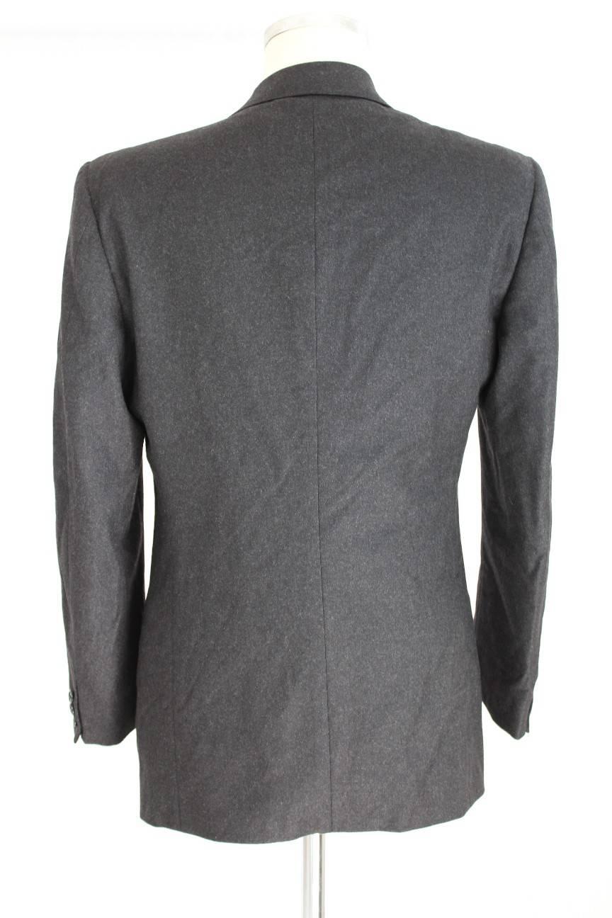Gray Giorgio Armani wool gray jacket blazer double breasted men’s size 46 1990s