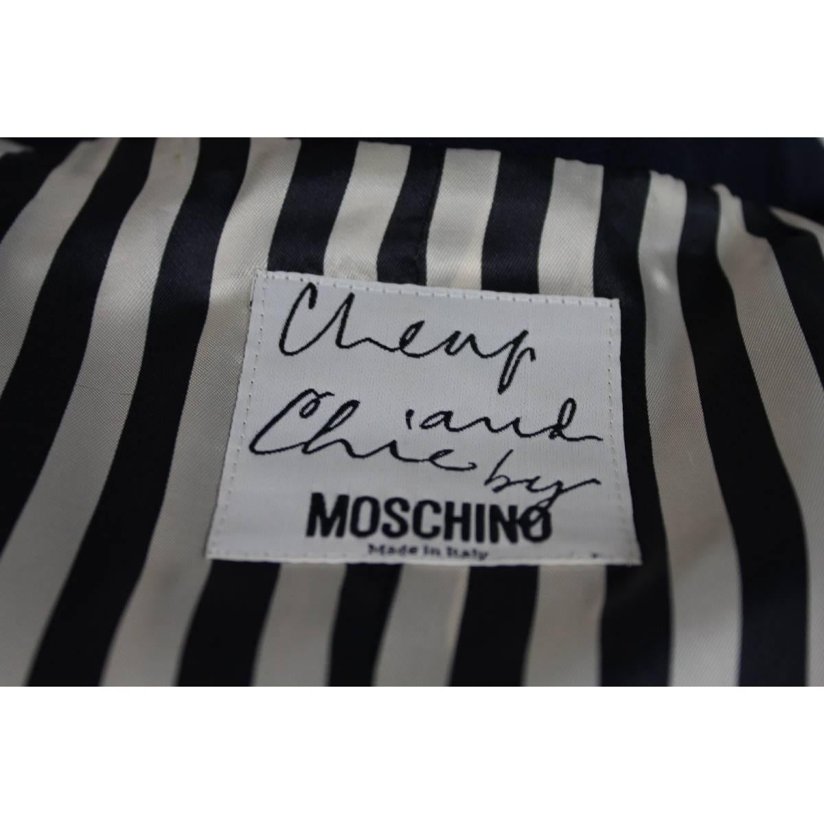 Moschino Cheap and Chic vintage blu jacket women's size 44 it 1990s 2