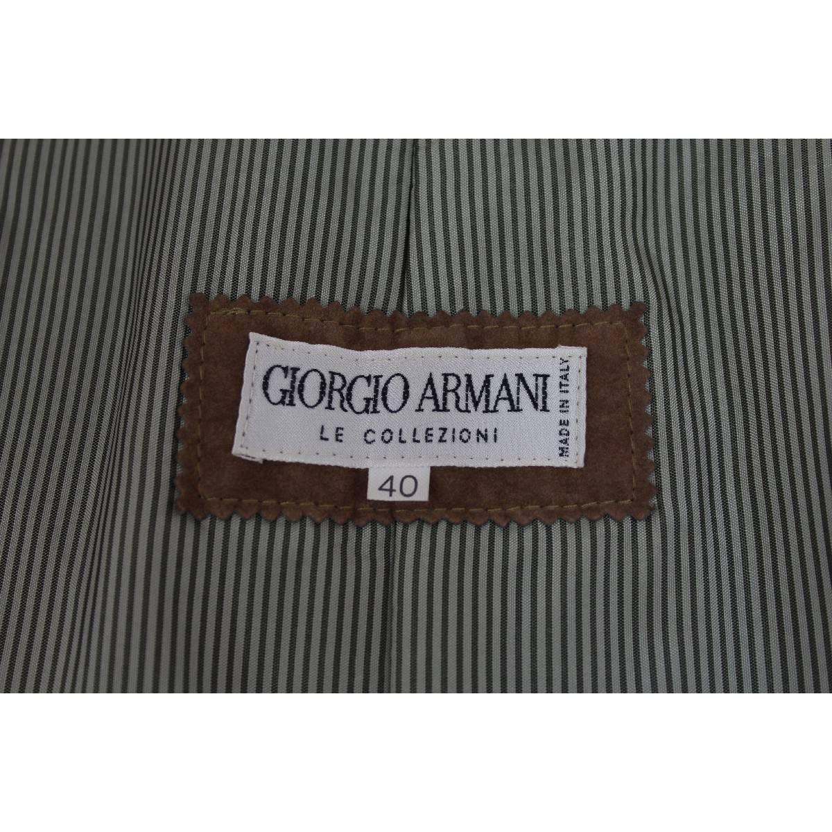 Gray Giorgio Armani Collezioni vintage cotton gray trench coat size 50 it made italy 