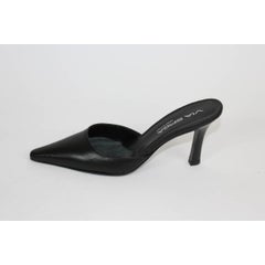 Via Spiga leather black shoes NWT sabot women's size 35 it made italy New