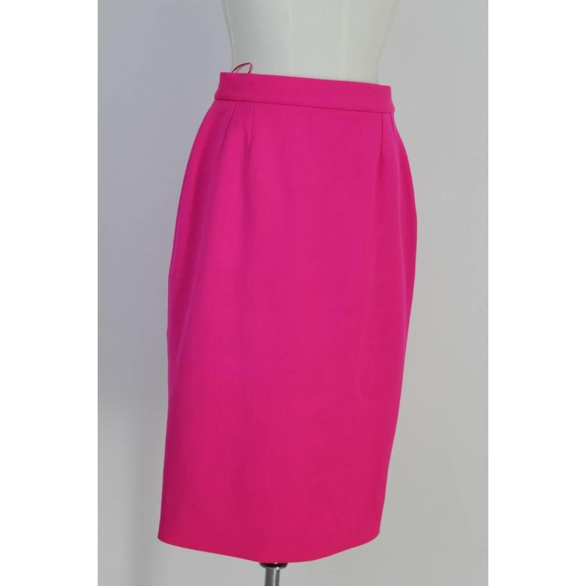 NWT Mario Borsato vintage skirt suit tailleur black purple women’s 1980s size 46 For Sale 1