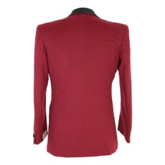 Brioni vintage Tosca double-breasted red wool jacket, made in italy