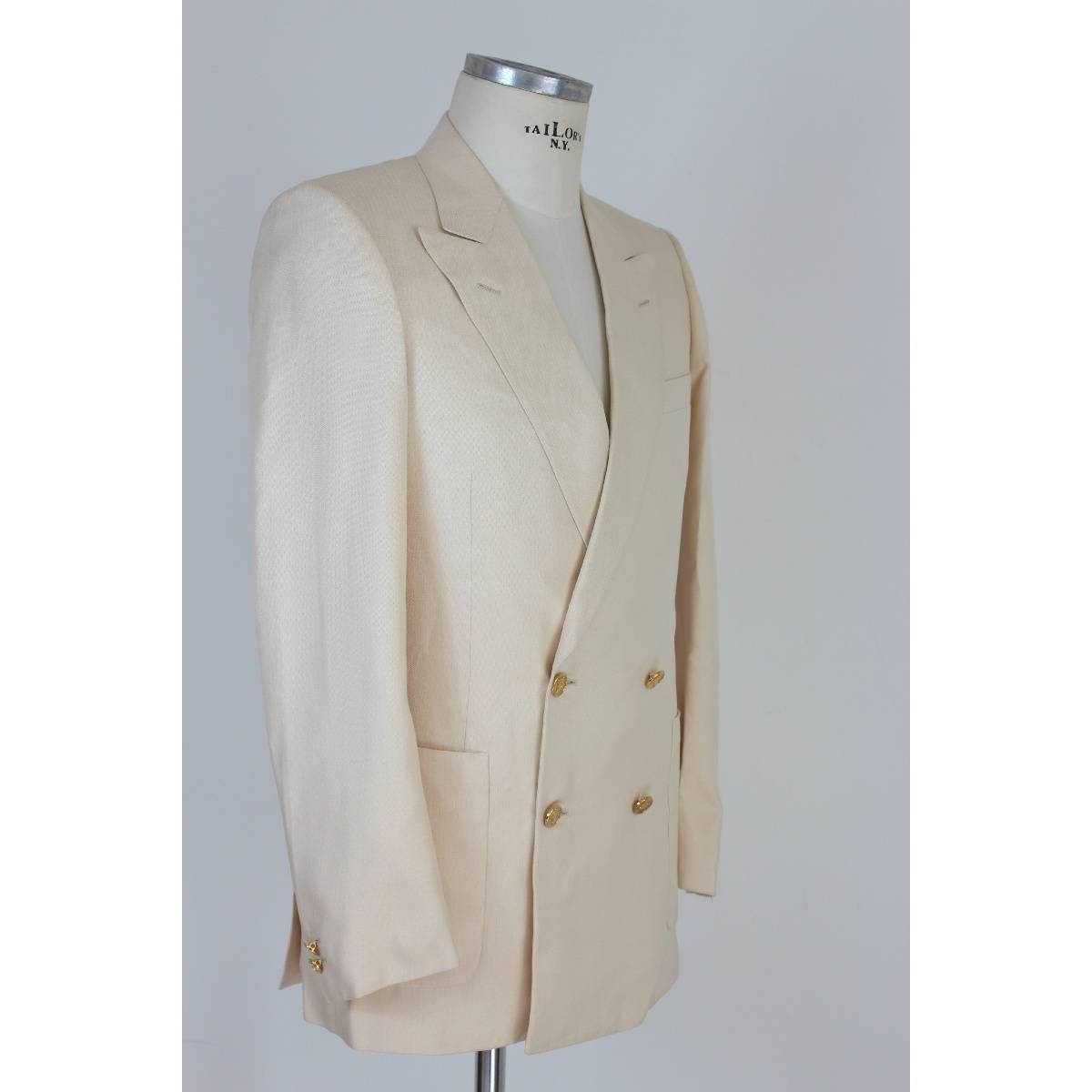 Gray Nwt Burberry vintage jacket double-breasted burlington 100% silk men’s size 46 i