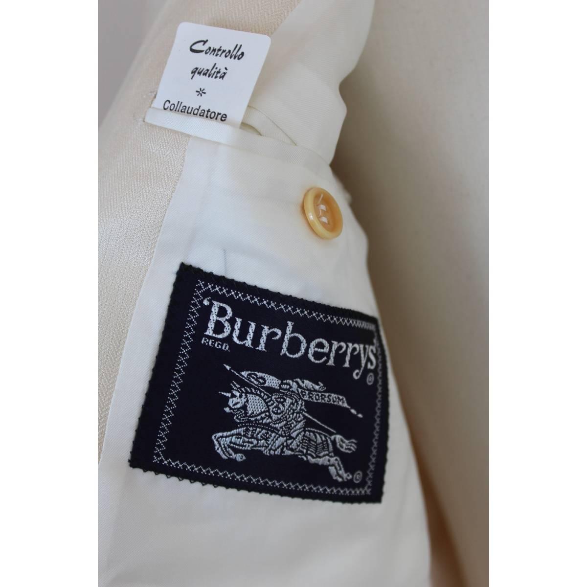 Nwt Burberry vintage jacket double-breasted burlington 100% silk men’s size 46 i 1