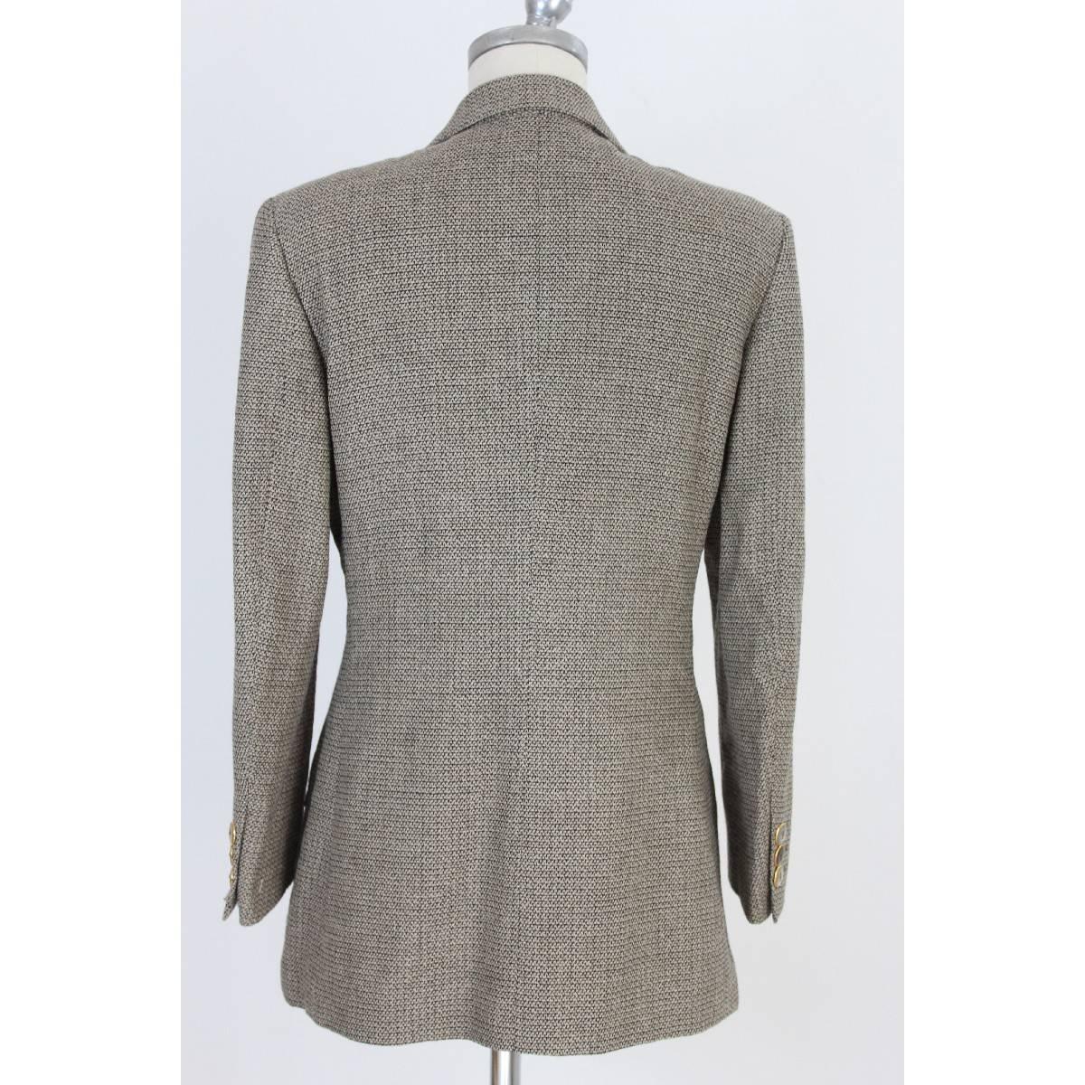 Women's Brioni Romina vintage women’s brown wool skirt suit made in italy, 1980s For Sale