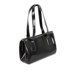 Prada Doctor Bag Black Patent Leather Vintage