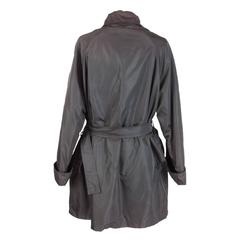 1990s Prada waterproof brown trench coat raincoat size S women’s