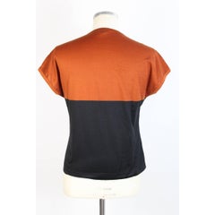 Gucci Cotton Black and Brown Italian Shirt, 1990s