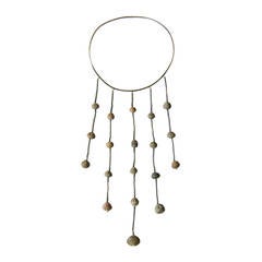 Sterling Necklace with Ceramic Beads 8