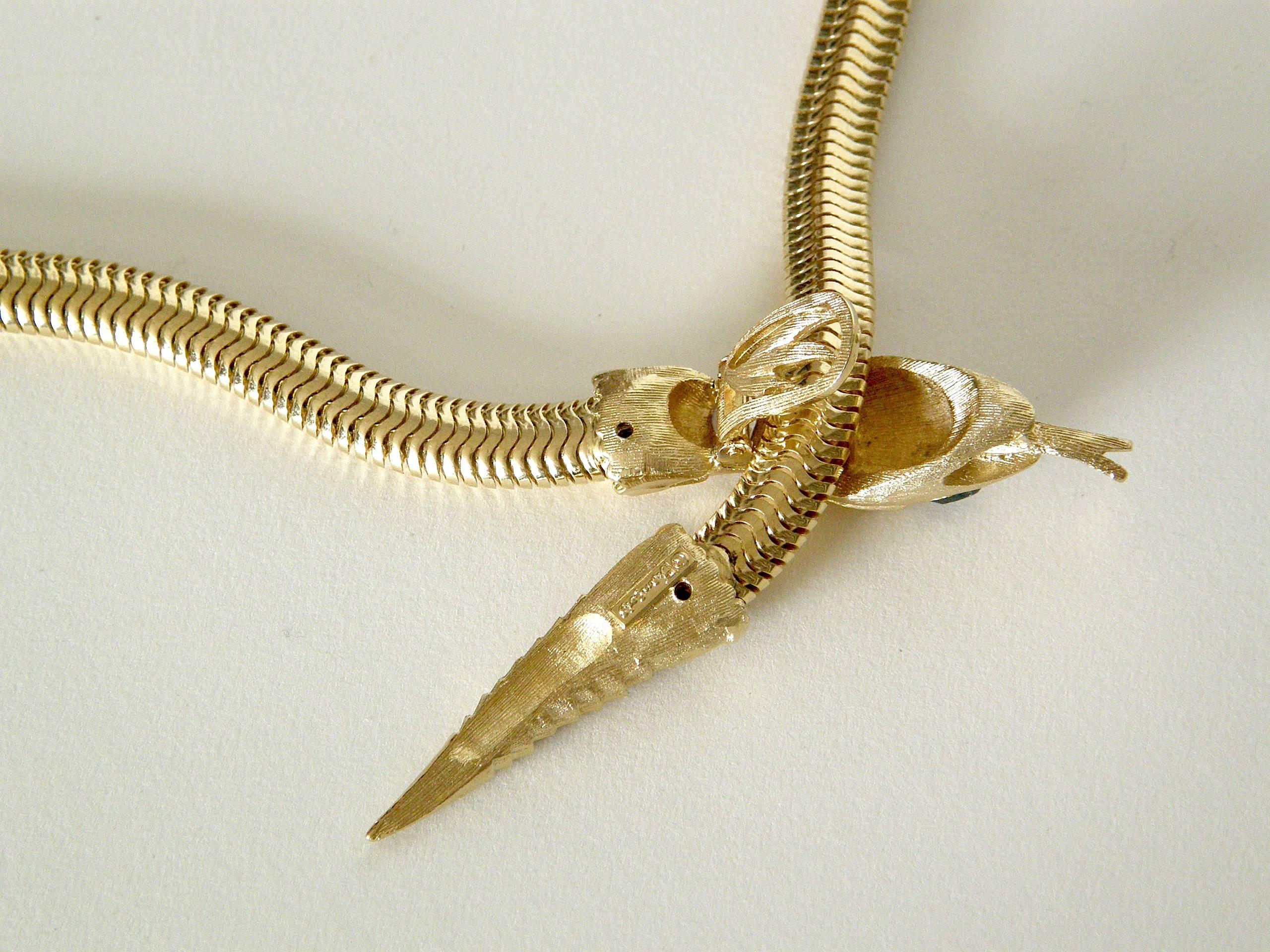 Francois for Coro Snake Necklace and Bracelet Set 1