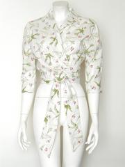 Edith Head Birds and Bees Wrap Blouse