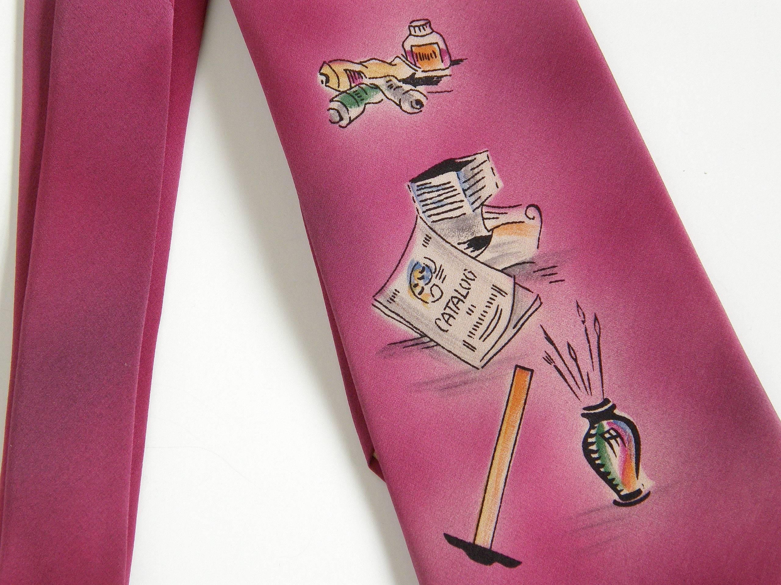 hand painted silk ties